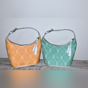Dooney & Bourke Nautical Bucket Bag In Melon And Cantaloupe